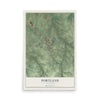Map of Portland, Tennessee, 12 x 18 inch unframed archival matte print