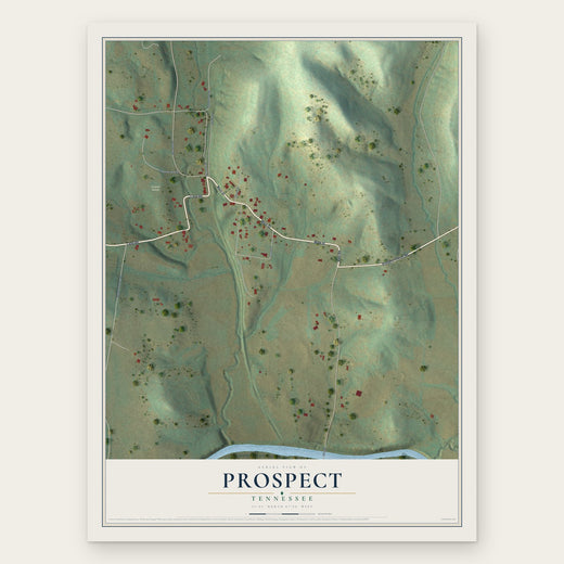 Prospect, Tennessee map print, the full design