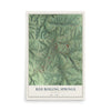 Map of Red Boiling Springs, Tennessee, 12 x 18 inch unframed archival matte print