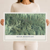 Map of Roan Mountain, Tennessee, 12 x 18 inch unframed archival matte print