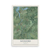Map of Rockford, Tennessee, 12 x 18 inch unframed archival matte print