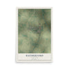 Map of Rutherford, Tennessee, 12 x 18 inch unframed archival matte print