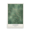 Map of Saulsbury, Tennessee, 12 x 18 inch unframed archival matte print