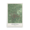 Map of Shelbyville, Tennessee, 12 x 18 inch unframed archival matte print