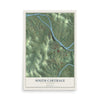 Map of South Carthage, Tennessee, 12 x 18 inch unframed archival matte print
