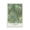 Map of Sunbright, Tennessee, 12 x 18 inch unframed archival matte print