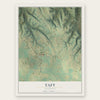 Taft, Tennessee map print, the full design