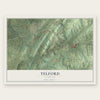 Telford, Tennessee map print, the full design