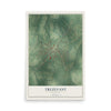 Map of Trezevant, Tennessee, 12 x 18 inch unframed archival matte print