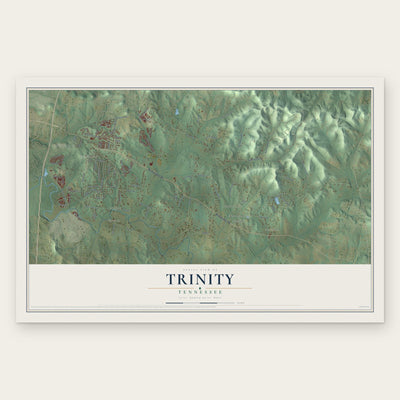 Trinity, Tennessee map print, the full design