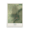 Map of Viola, Tennessee, 12 x 18 inch unframed archival matte print