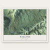 Walland, Tennessee map print, the full design