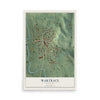 Map of Wartrace, Tennessee, 12 x 18 inch unframed archival matte print