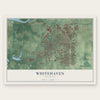 Whitehaven, Tennessee map print, the full design