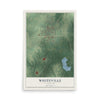 Map of Whiteville, Tennessee, 12 x 18 inch unframed archival matte print