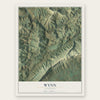 Wynn, Tennessee map print, the full design