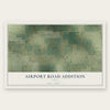 Airport Road Addition, Texas map print, the full design