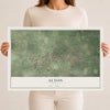 Map of Alton, Texas, 12 x 18 inch unframed archival matte print