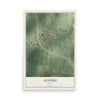 Map of Alvord, Texas, 12 x 18 inch unframed archival matte print
