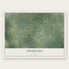 Amargosa, Texas map print, the full design