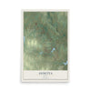 Map of Annetta, Texas, 12 x 18 inch unframed archival matte print