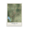 Map of Archer City, Texas, 12 x 18 inch unframed archival matte print