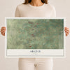 Map of Argyle, Texas, 12 x 18 inch unframed archival matte print