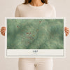 Map of Arp, Texas, 12 x 18 inch unframed archival matte print