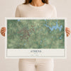 Map of Athens, Texas, 12 x 18 inch unframed archival matte print