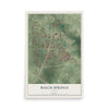 Map of Balch Springs, Texas, 12 x 18 inch unframed archival matte print