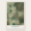 Batesville, Texas map print, the full design
