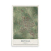 Map of Beeville, Texas, 12 x 18 inch unframed archival matte print