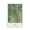 Map of Bells, Texas, 12 x 18 inch unframed archival matte print