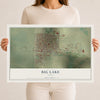 Map of Big Lake, Texas, 12 x 18 inch unframed archival matte print