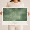 Map of Burke, Texas, 12 x 18 inch unframed archival matte print