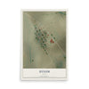 Map of Bynum, Texas, 12 x 18 inch unframed archival matte print