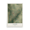 Map of Calvert, Texas, 12 x 18 inch unframed archival matte print