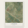 Carlsbad, Texas map print, the full design