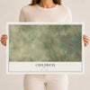 Map of Childress, Texas, 12 x 18 inch unframed archival matte print