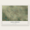 China Spring, Texas map print, the full design