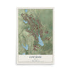 Map of Converse, Texas, 12 x 18 inch unframed archival matte print