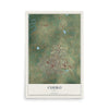 Map of Cuero, Texas, 12 x 18 inch unframed archival matte print