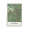 Map of Daingerfield, Texas, 12 x 18 inch unframed archival matte print