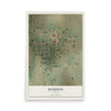 Map of Dodson, Texas, 12 x 18 inch unframed archival matte print