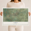 Map of Early, Texas, 12 x 18 inch unframed archival matte print