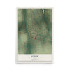 Map of Ector, Texas, 12 x 18 inch unframed archival matte print