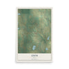Map of Edom, Texas, 12 x 18 inch unframed archival matte print