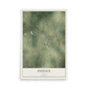 Map of Eustace, Texas, 12 x 18 inch unframed archival matte print