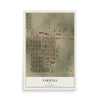 Map of Farwell, Texas, 12 x 18 inch unframed archival matte print