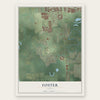 Foster, Texas map print, the full design